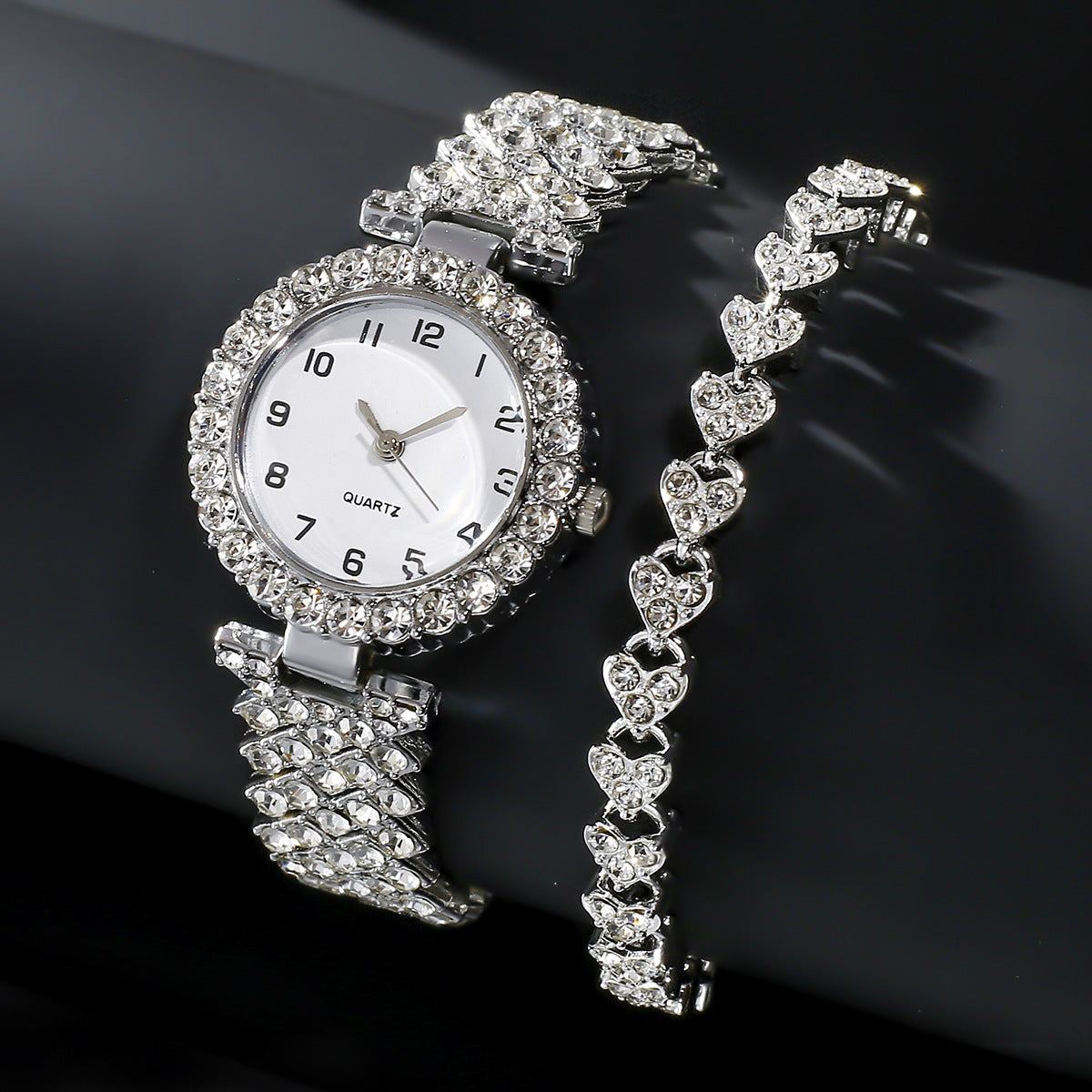Quartz Wristwatch Alloy Bracelet For Ladies