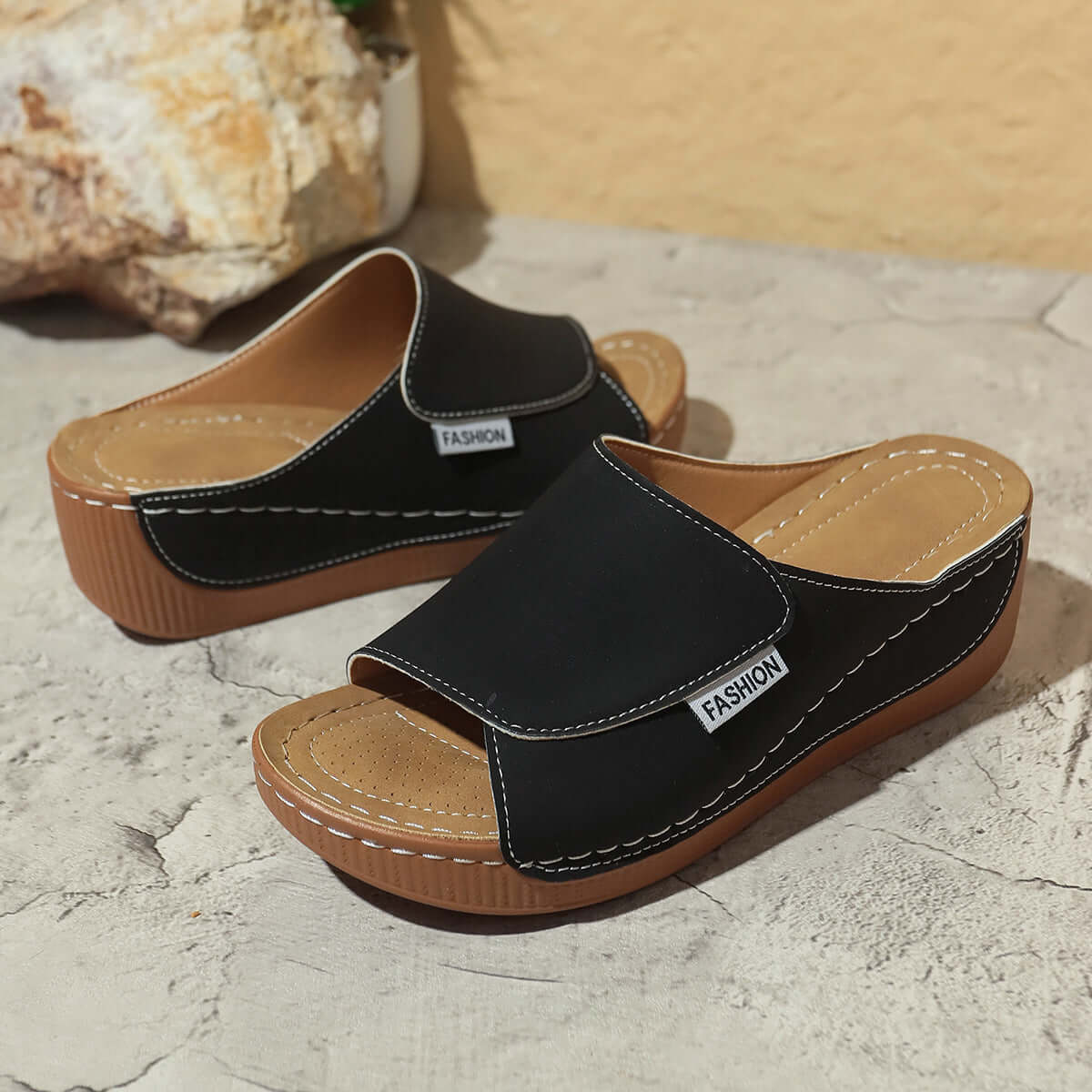 Fashion Fish Mouth Thick Bottom Roman Shoes