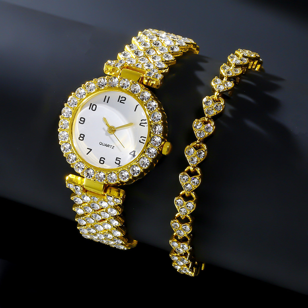 Quartz Wristwatch Alloy Bracelet For Ladies