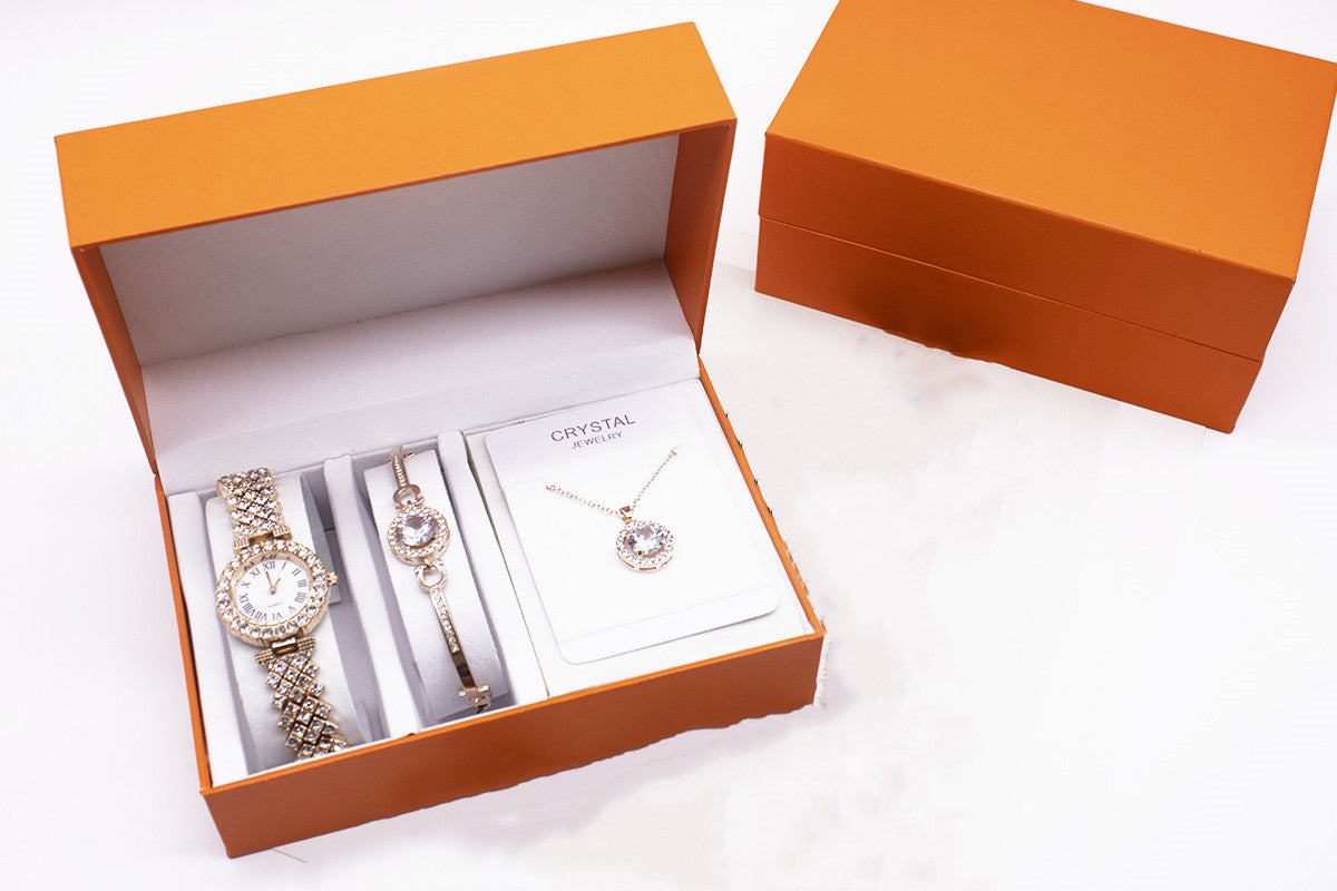 Watch Set With Bracelet And Necklace