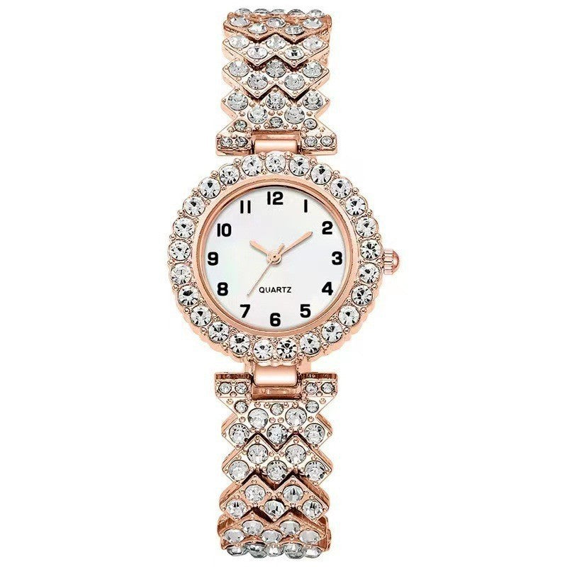 Quartz Wristwatch Alloy Bracelet For Ladies