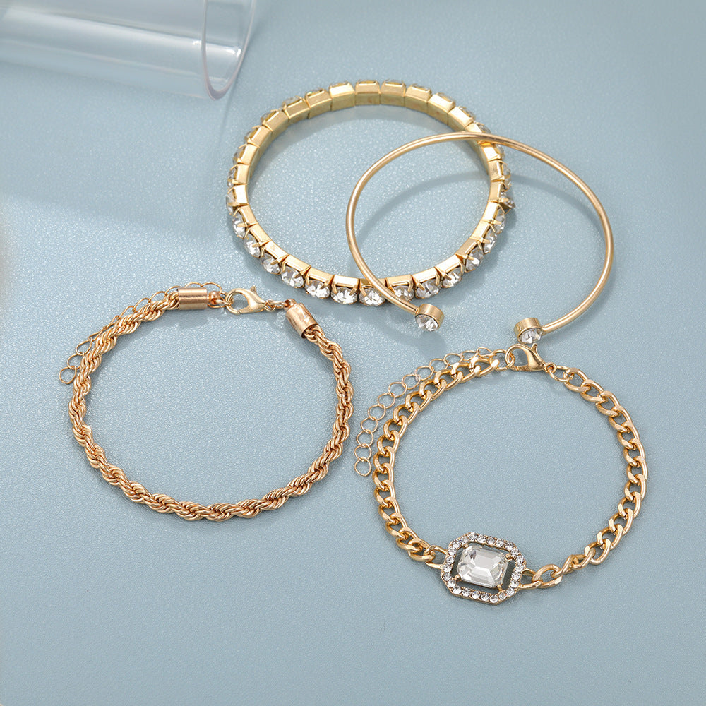 Crystal Bracelet Set Bohemian Design For Women