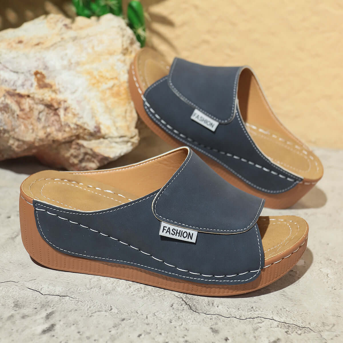 Fashion Fish Mouth Thick Bottom Roman Shoes
