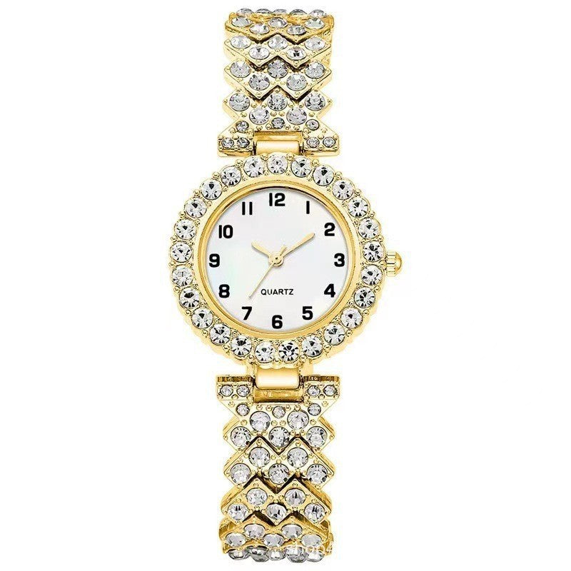 Quartz Wristwatch Alloy Bracelet For Ladies