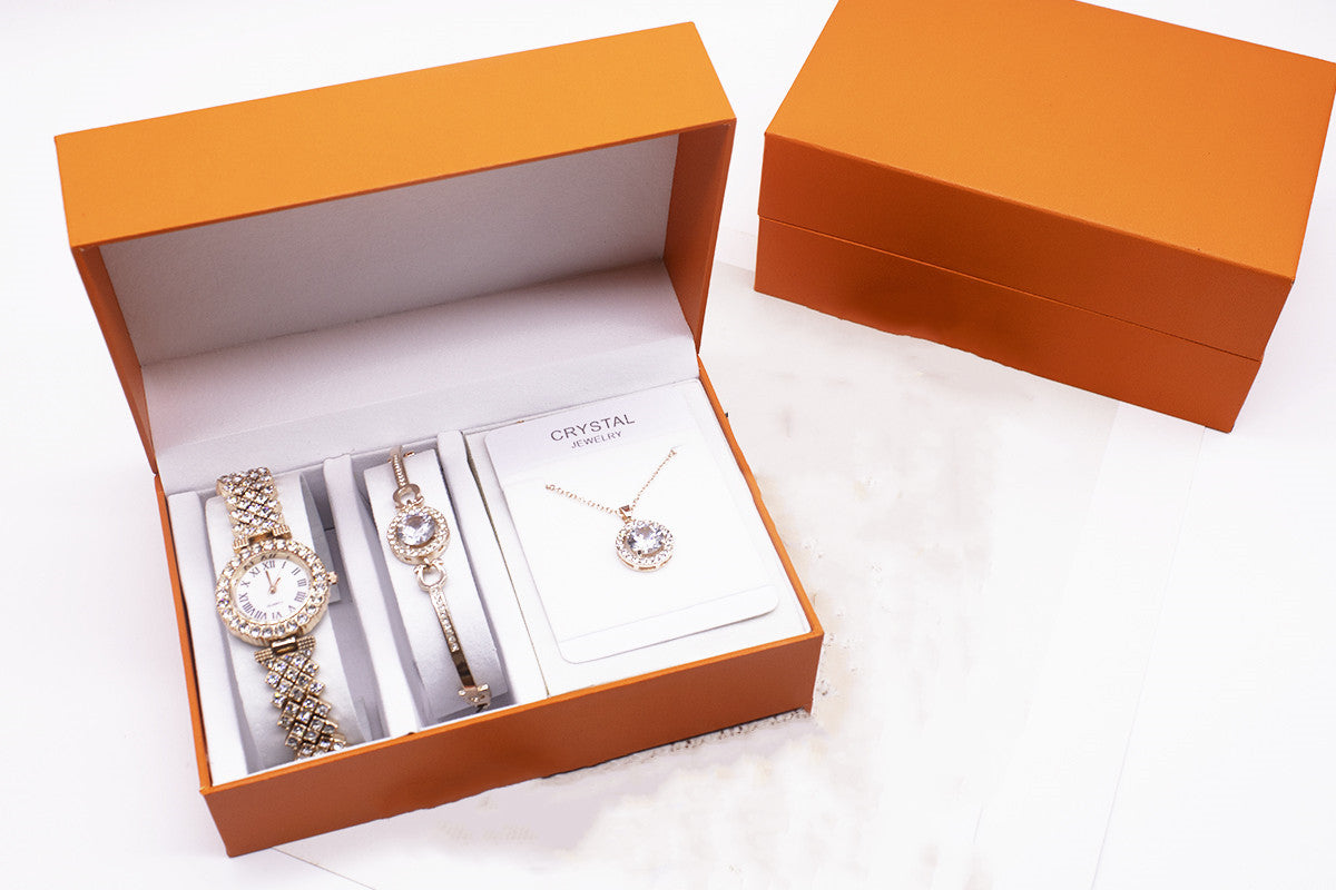 Watch Set With Bracelet And Necklace