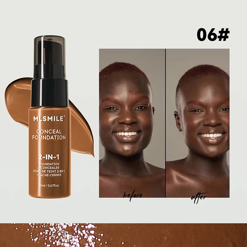 Gesichtsgrundierungscreme Oil-Control Matte BBCream Wasserdichter, dauerhafter Concealer Liquid Vollständige Abdeckung Matte Base Professionelles Make-up