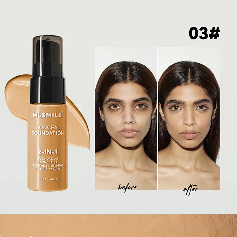 Gesichtsgrundierungscreme Oil-Control Matte BBCream Wasserdichter, dauerhafter Concealer Liquid Vollständige Abdeckung Matte Base Professionelles Make-up