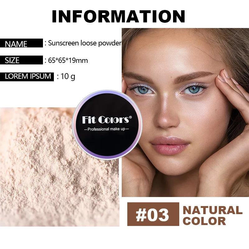 Fit Colors Concealer Smoothing Powder Wasserfester, schweißresistenter und ölbeständiger Make-up-Puder Setting Powder