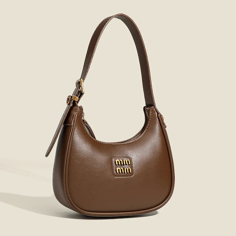 2024 stylish bag women's simple fashion dumpling bag high sense retro easy matching shoulder messenger bag