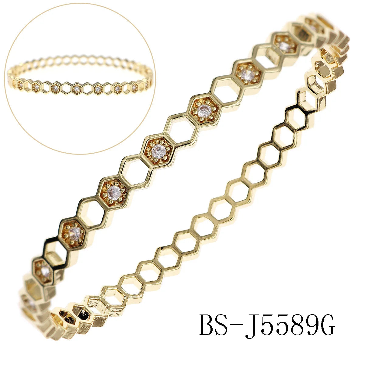 Kupfer mit Zirkonium Öffnung weiblich einfach trendiges Armband Damen Edelstahl Schmuck Luxus