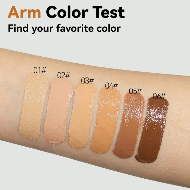 Gesichtsgrundierungscreme Oil-Control Matte BBCream Wasserdichter, dauerhafter Concealer Liquid Vollständige Abdeckung Matte Base Professionelles Make-up