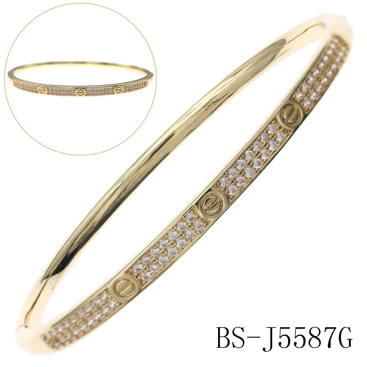 Kupfer mit Zirkonium Öffnung weiblich einfach trendiges Armband Damen Edelstahl Schmuck Luxus