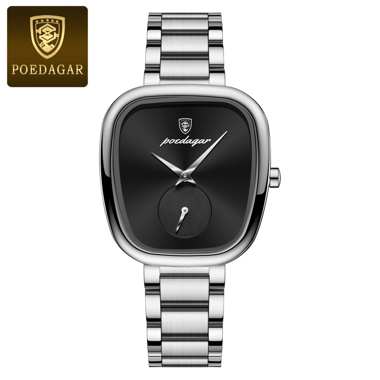 POEDAGAR Luxusuhr für Damen, wasserdicht, Edelstahl, Quarz, Damenuhr, hochwertige Damenuhr, elegante Damenuhr