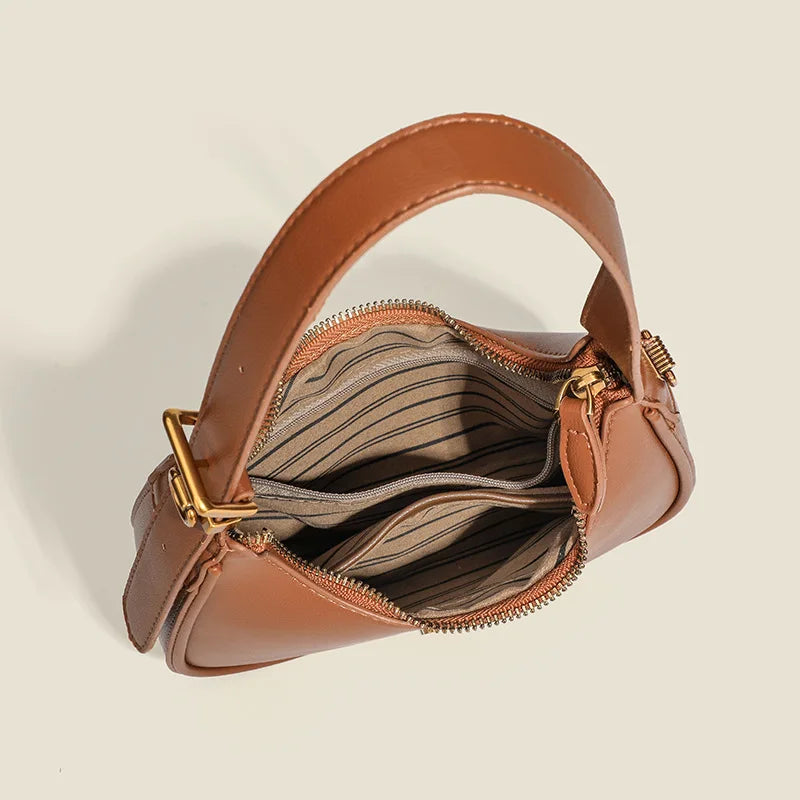 2024 stylish bag women's simple fashion dumpling bag high sense retro easy matching shoulder messenger bag