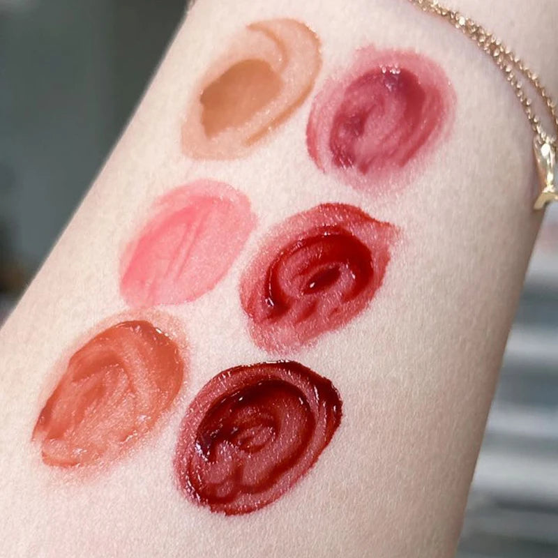 3 Colors Jelly Plump Lip Glaze Moisturizing Mirror Water Light Lipstick Waterproof Non-stick Lip Gloss Women Sexy Lips Makeup