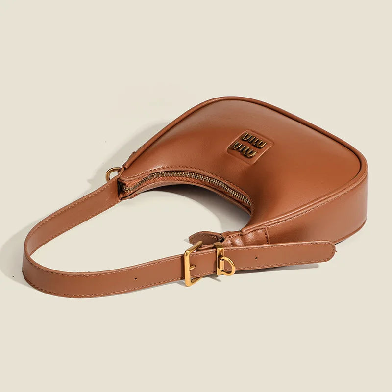 2024 stylish bag women's simple fashion dumpling bag high sense retro easy matching shoulder messenger bag