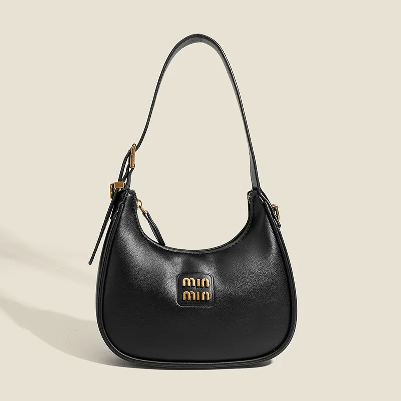 2024 stylish bag women's simple fashion dumpling bag high sense retro easy matching shoulder messenger bag