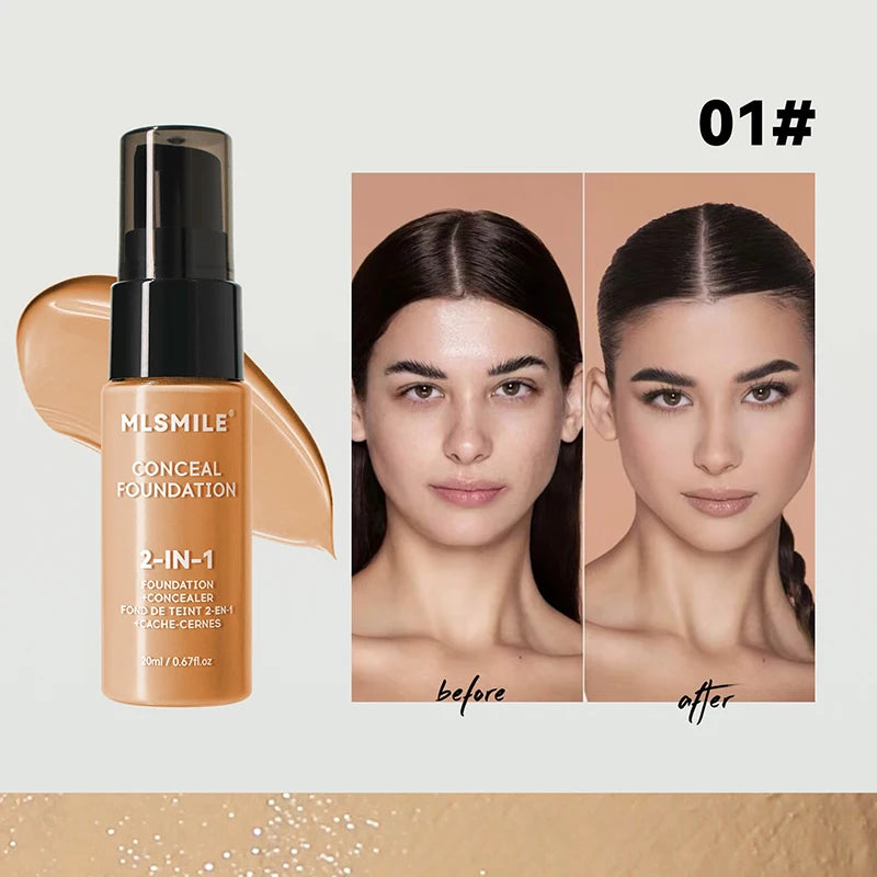Gesichtsgrundierungscreme Oil-Control Matte BBCream Wasserdichter, dauerhafter Concealer Liquid Vollständige Abdeckung Matte Base Professionelles Make-up
