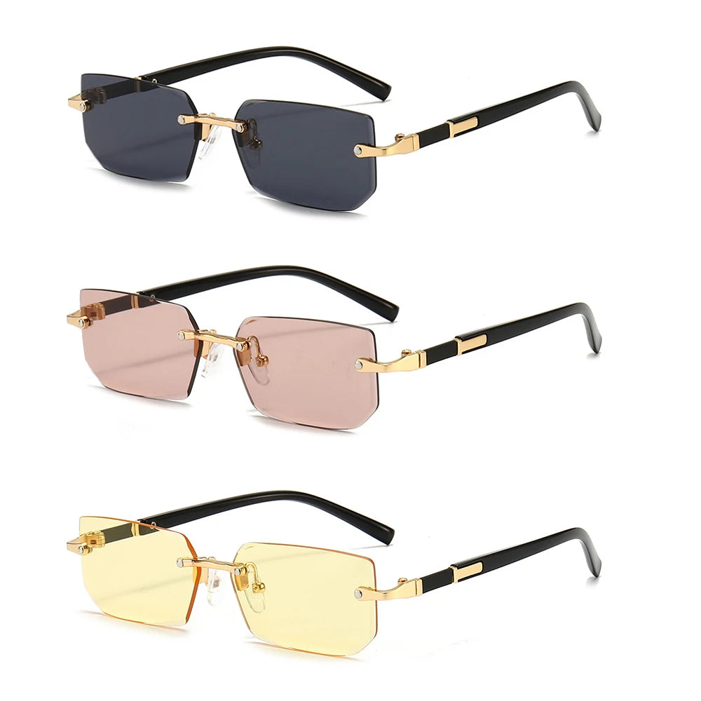 Small Square Sun Glasses Summer Traveling Oculos