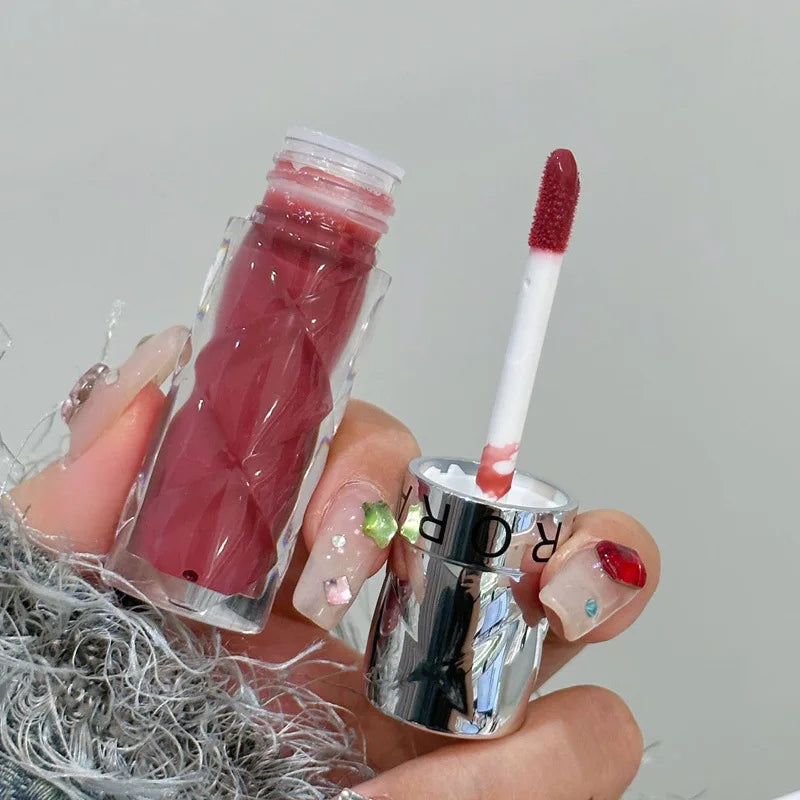 3 Colors Jelly Plump Lip Glaze Moisturizing Mirror Water Light Lipstick Waterproof Non-stick Lip Gloss Women Sexy Lips Makeup