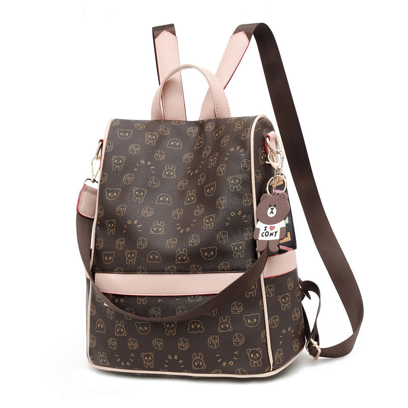 Fashion ladies bags-soft leather backpack