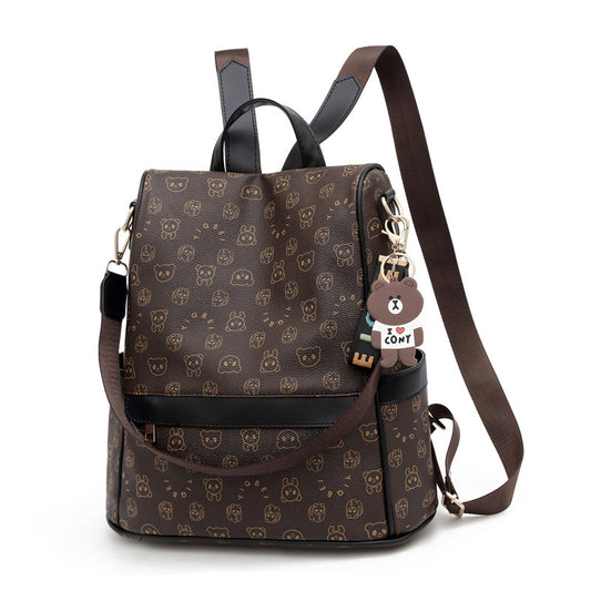 Fashion ladies bags-soft leather backpack