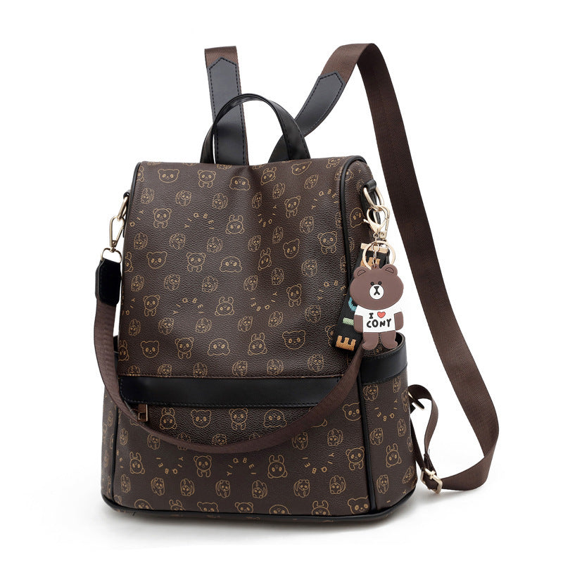 Fashion ladies bags-soft leather backpack