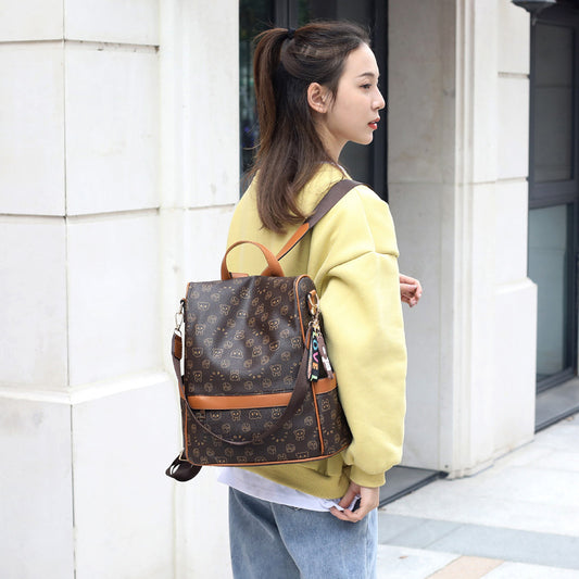 Fashion ladies bags-soft leather backpack