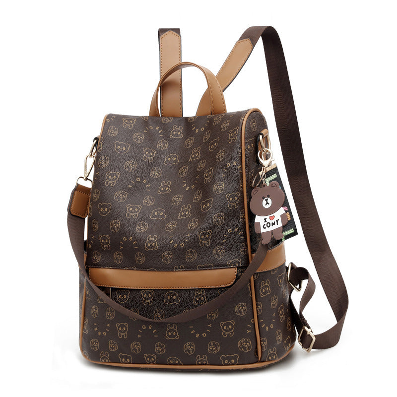 Fashion ladies bags-soft leather backpack