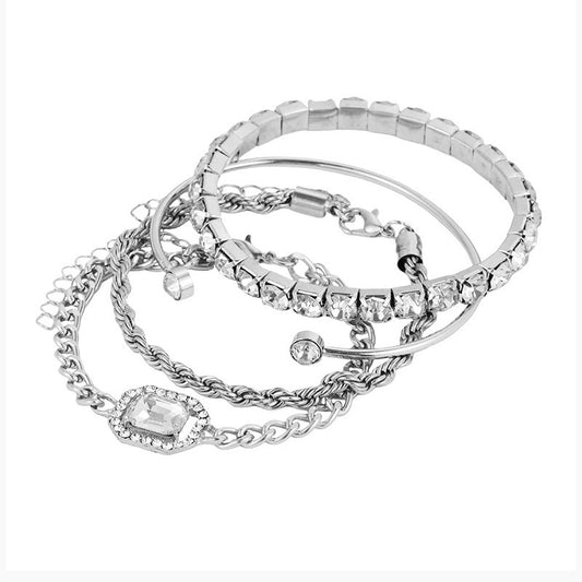 Crystal Bracelet Set Bohemian Design For Women