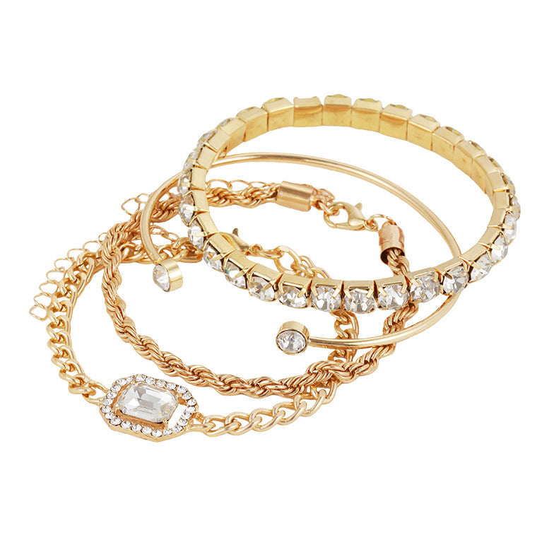 Crystal Bracelet Set Bohemian Design For Women