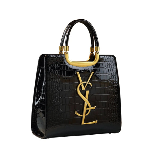Hochwertige leichte Luxushandtasche 2024 neue Herbst- und Wintermode-Einkaufstasche Damen-Umhängetasche mit Krokodilprint
