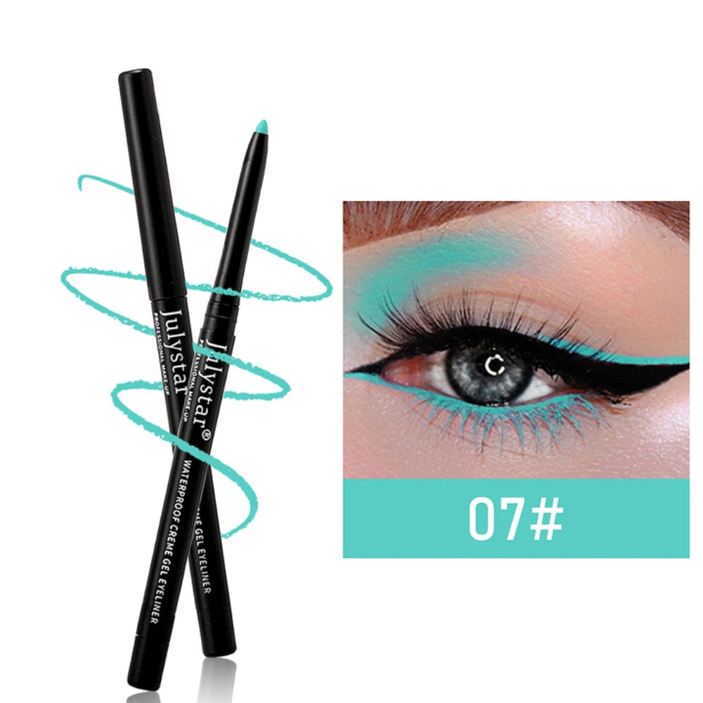 3-teiliger wasserfester und schweißfester schwarzer Eyeliner-Stift, kombiniert mit langanhaltendem, wischfestem und kräftigem Augen-Make-up, leicht gleitender Formel für perfekte