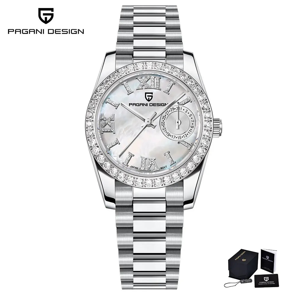 PAGANI DESIGN 2024 Neue 32MM frauen Armbanduhr Elegante Luxus Quarzuhr Für Frauen Mode Wasserdichte Uhren Saphir Uhr