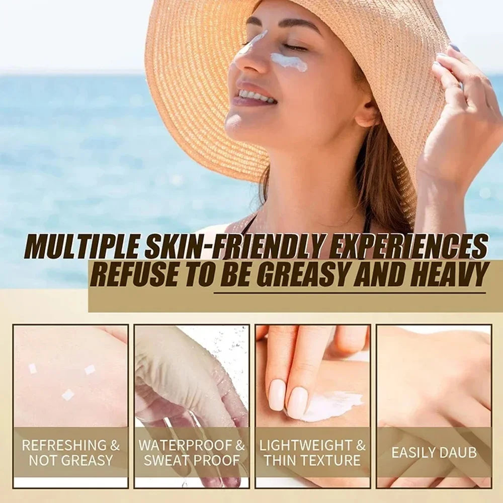 Koreanischer Reis, Probiotika, Sonnenschutz, Sonnenschutzfaktor 50+, hoher Sonnenschutz, feuchtigkeitsspendende Sonnenlotion für die Haut, Ölkontrolle