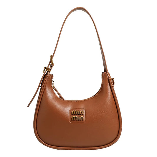 2024 stylish bag women's simple fashion dumpling bag high sense retro easy matching shoulder messenger bag