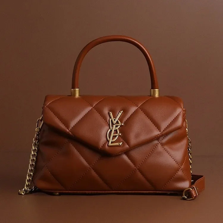 Modische High-End-Feeltweed-Styleargyll-Handtasche, vielseitige Umhängetasche mit Kettenriemen für Damen, neu, Sommer 2024