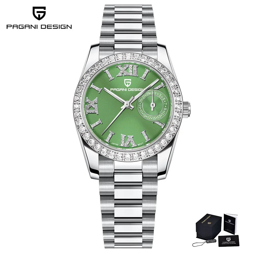 PAGANI DESIGN 2024 Neue 32MM frauen Armbanduhr Elegante Luxus Quarzuhr Für Frauen Mode Wasserdichte Uhren Saphir Uhr