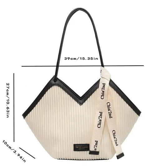 Große Tasche im koreanischen Stil, Damentasche, lässig, All-Match-Canvas-Tasche, Pendler-Umhängetasche, Studenten-Einkaufstasche