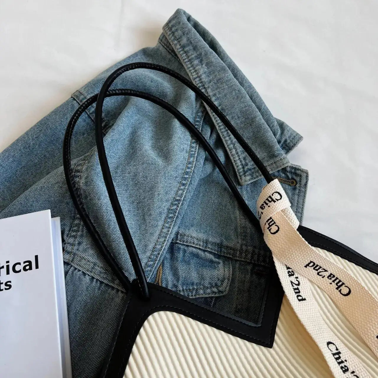Große Tasche im koreanischen Stil, Damentasche, lässig, All-Match-Canvas-Tasche, Pendler-Umhängetasche, Studenten-Einkaufstasche