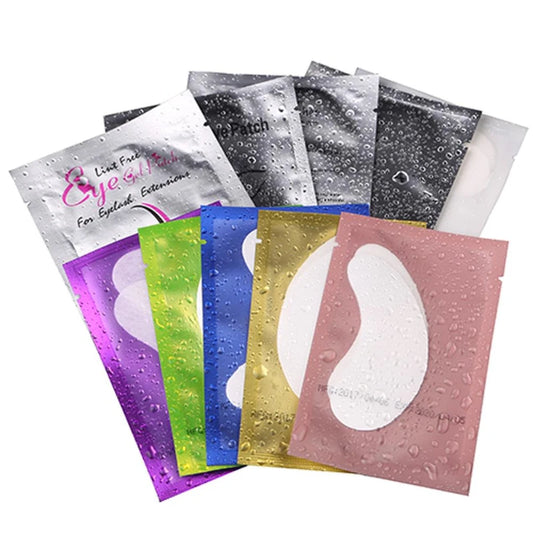 100 pairs of eye patches, eyelash extensions,s under eyelashes