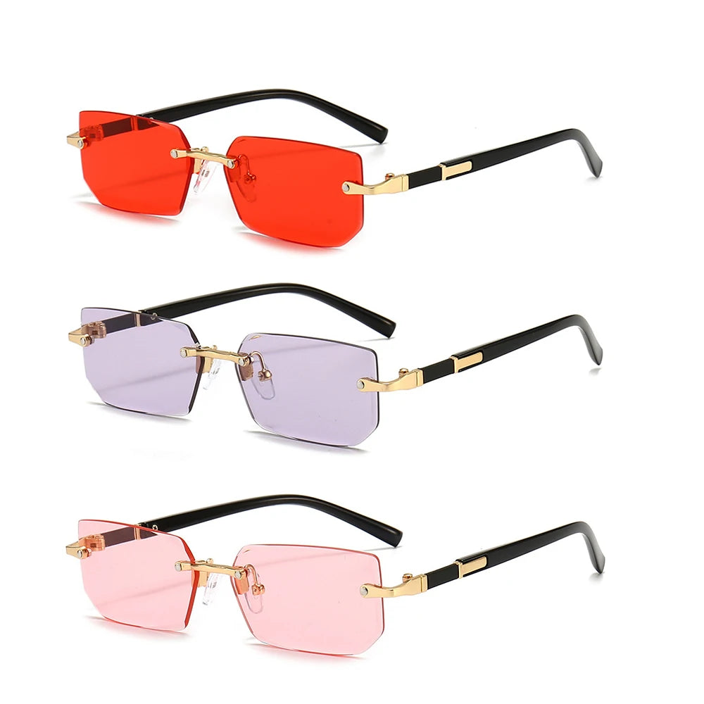 Small Square Sun Glasses Summer Traveling Oculos