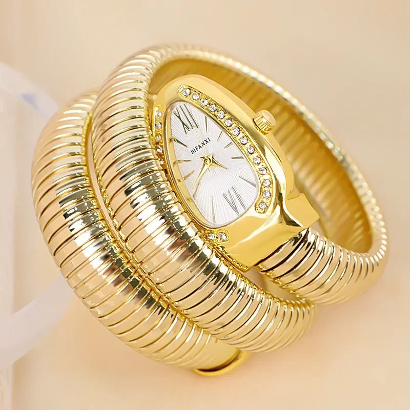 Hochwertige Luxus Frauen Quarzuhr Armband Edelstahl Armbanduhr Mode Gold Damen Uhren Uhr Relógio Feminino