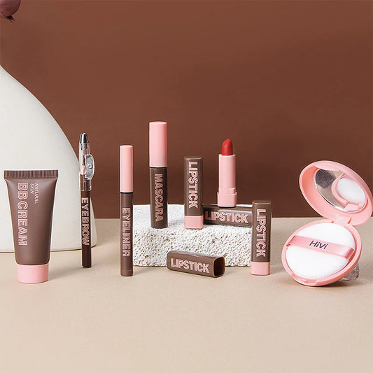 HiVi Makeup Geschenkbox Puderkleber Record Limited Lippenstift Puder Makeup Geschenkbox-Set Valentinstagsgeschenk für Ihre Frau
