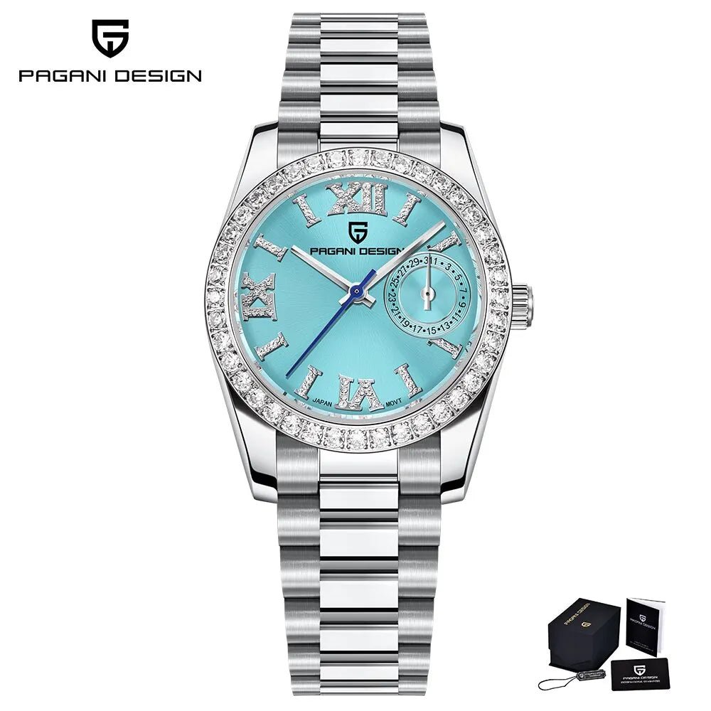 PAGANI DESIGN 2024 Neue 32MM frauen Armbanduhr Elegante Luxus Quarzuhr Für Frauen Mode Wasserdichte Uhren Saphir Uhr