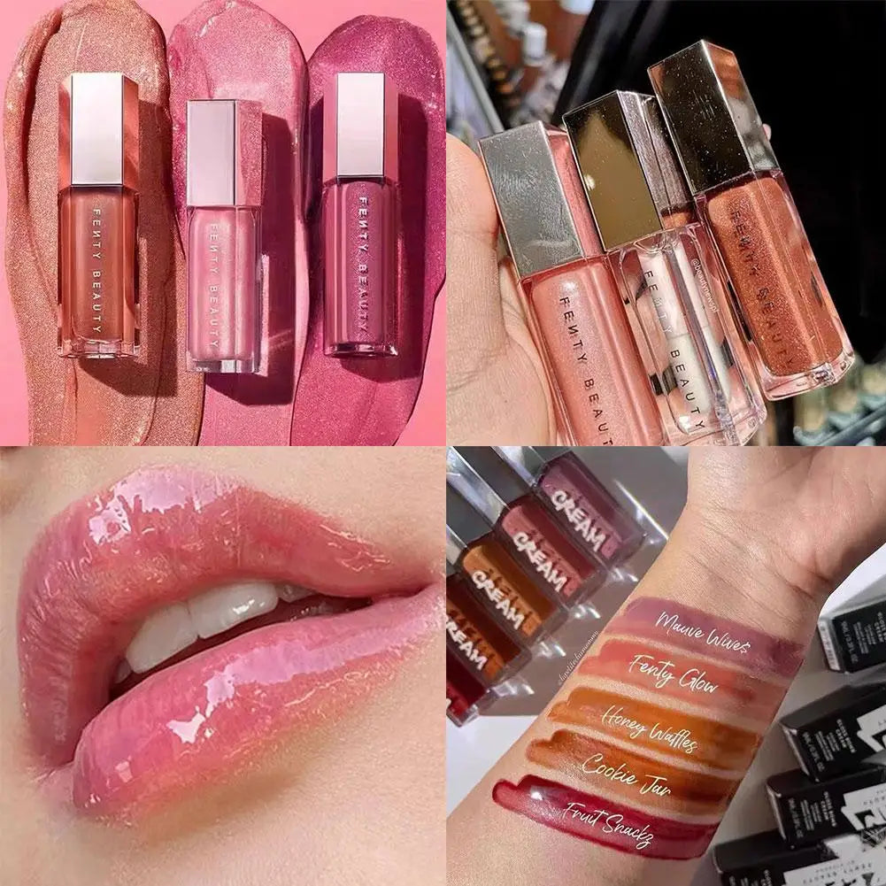 Fenty Beauty Streamer Mirror Lipgloss Hochglänzender, diamantschimmernder Lippenstift Wasserfest Sexy Plump Moisturizing Lip Glaze