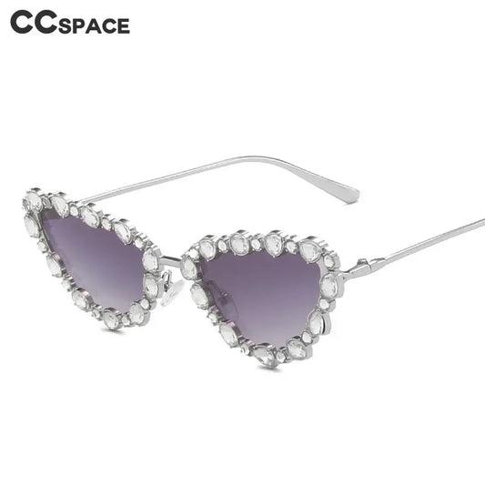 56219 Luxury Brand Diamond Sunglasses Women Cat Eye Retro Sun Glasses for Women Vintage Shades Female Black Oculos