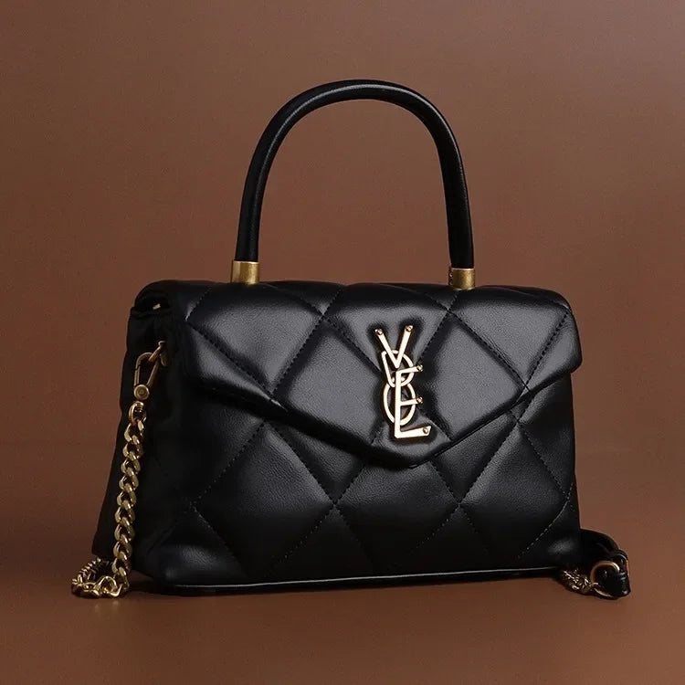 Modische High-End-Feeltweed-Styleargyll-Handtasche, vielseitige Umhängetasche mit Kettenriemen für Damen, neu, Sommer 2024