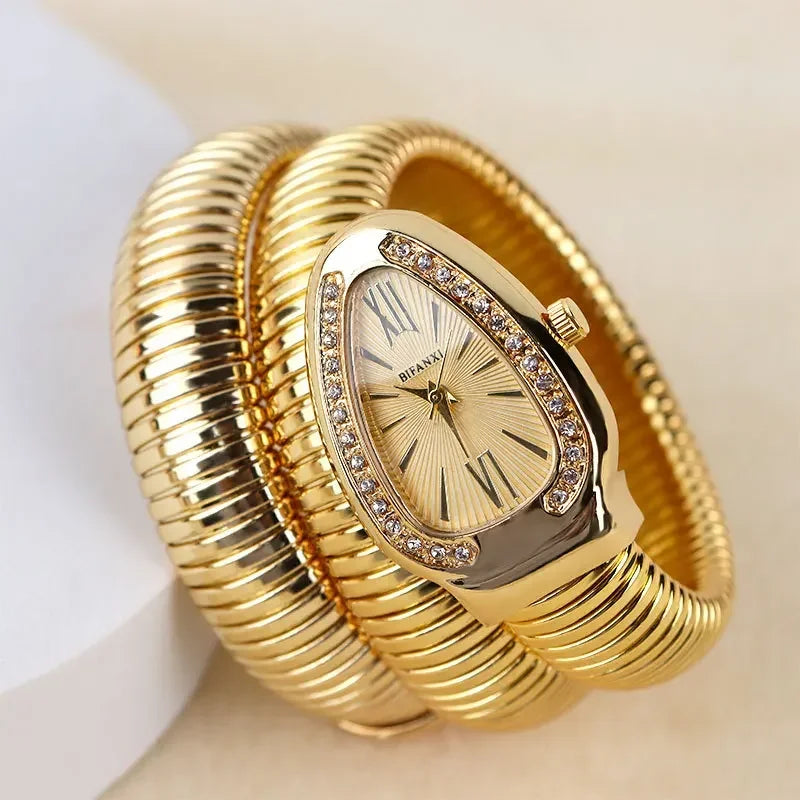 Hochwertige Luxus Frauen Quarzuhr Armband Edelstahl Armbanduhr Mode Gold Damen Uhren Uhr Relógio Feminino