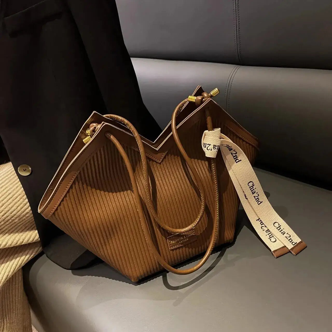 Große Tasche im koreanischen Stil, Damentasche, lässig, All-Match-Canvas-Tasche, Pendler-Umhängetasche, Studenten-Einkaufstasche